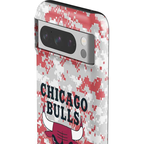 NBA Chicago Bulls Digi Camo Google Pixel 8 Pro Impact Case